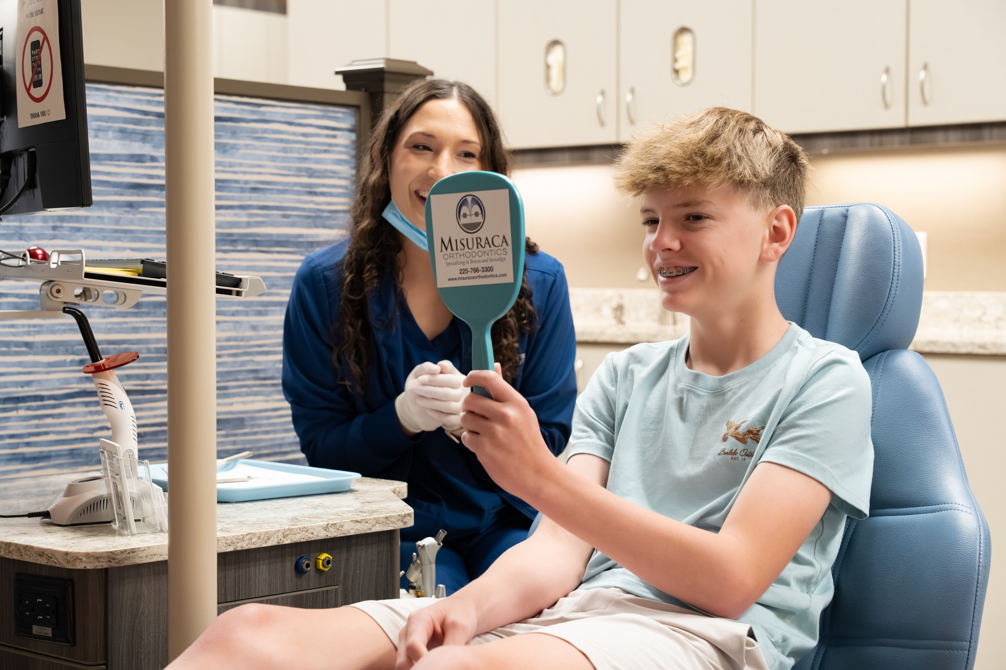 teen patient smiling